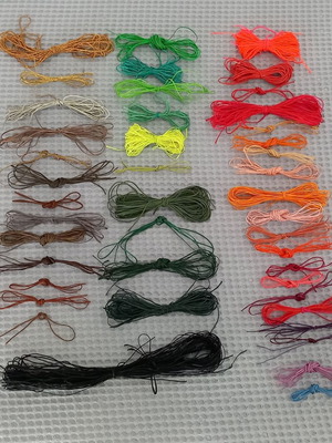 Craft supplies for necklace used