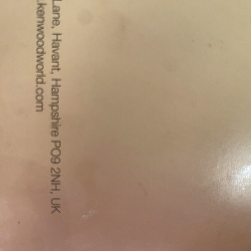 Kenwood kitchen machine