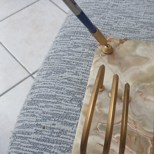 Αξεσουάρ γραφείου ονύχων με θήκες για σημειώσεις και στυλό, σαν καινούργιο
