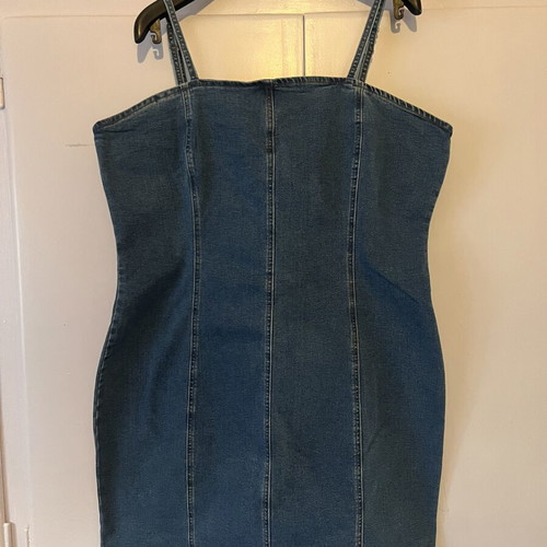 Shein denim mini dress plus size 2XL, new, blue