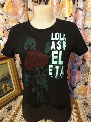 Tshirt women's used, size M, black and green
