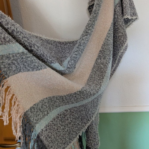Scarf used, multicolored