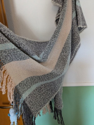 Scarf used, multicolored