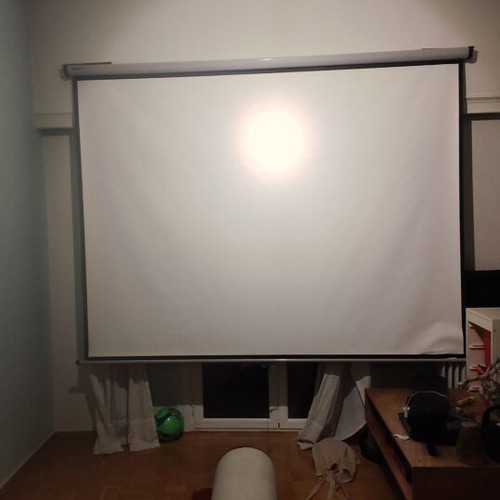 Projector screen 240 x 150 used Nobo