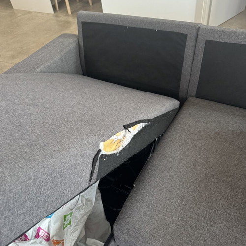 Jysk three-seater sofa with storage and bed function