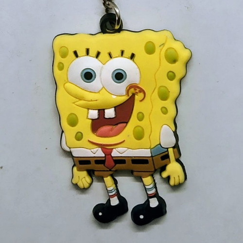 SpongeBob SquarePants Nickelodeon keychain new, yellow PVC