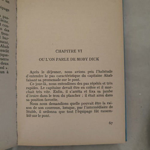 Moby Dick by Hermann Melville used edition 1962 ODEJ Paris French