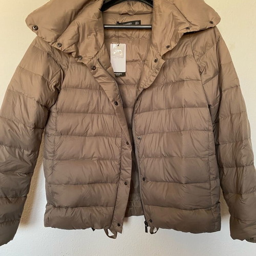 Mango down jacket new, size S, beige