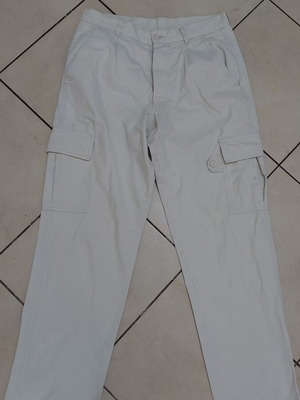 Cargo pants white used, size M