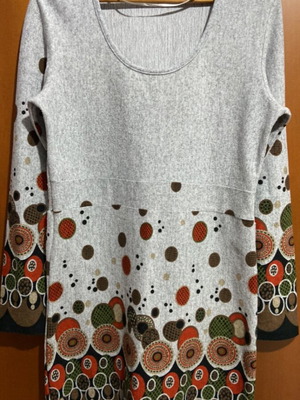 Raxevsky Women's Dress like new, gray and blue, size XL