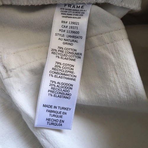 Frame L'homme Relaxed Short new men's white shorts size 32