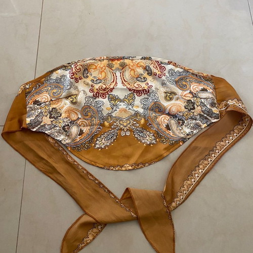 Strapless bandana top XS like new, boho vintage summer tied