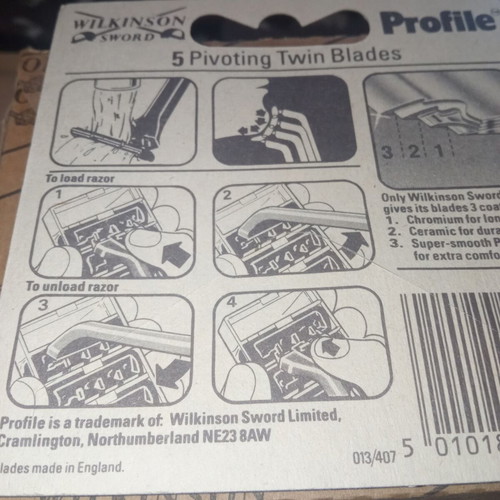 Wilkinson Sword Profile Twin Refill Blades pack of 20, new