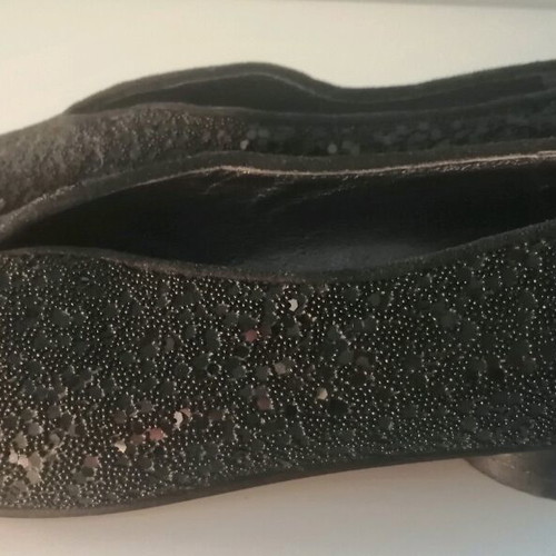 Louis Nicol women's black low heel shoes used, size 37