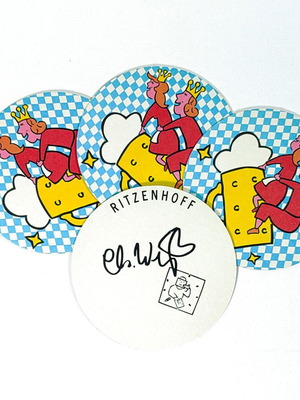 Ritzenhoff coasters set of 4 pieces like new