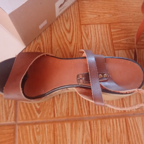 Sunshine sandals size 38 like new, pink brown black