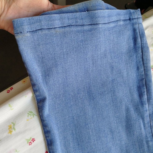 Acne Studios bell-bottom pants blue like new size S