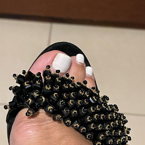Fardoulis suede πέδιλα αφόρετα, δερμάτινα, τακούνι 11cm, μαύρο με χάντρες