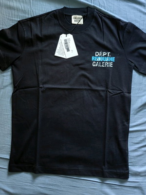 Gallery Dept T-shirt new, black, with print