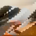  Μαύρα mules με σχέδιο αλυσίδα απάνω φαρδιά γραμμή