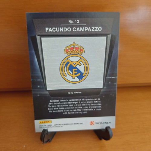 2025-26 Contenders Euroleague Facundo Campazzo Atmosphere Real Madrid new