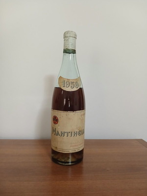 Mantineia 1959 sealed collectible wine bottle, Andreas Kampas