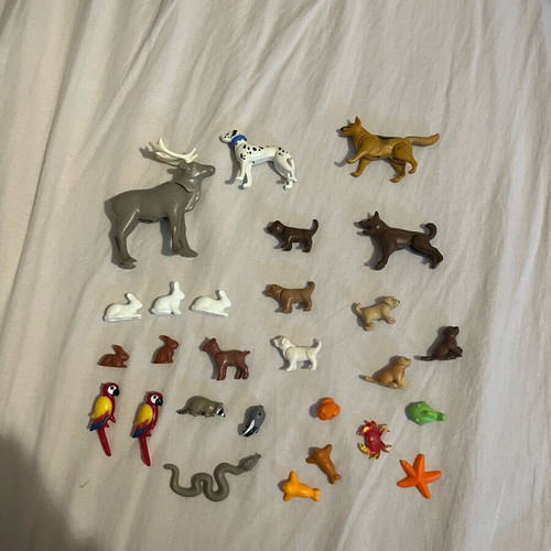 Playmobil animal figures used, animal toy set