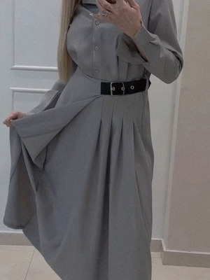 Dress gray like new with special design size M