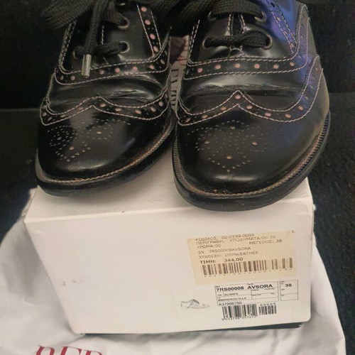 Red Valentino brogues size 38 black like new
