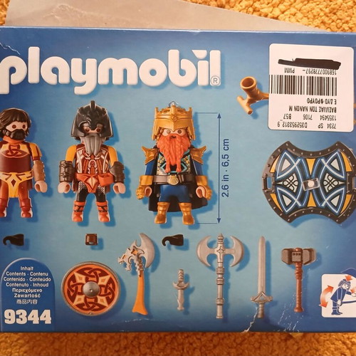 Playmobil 9344 Dwarfs new with king and 2 guards