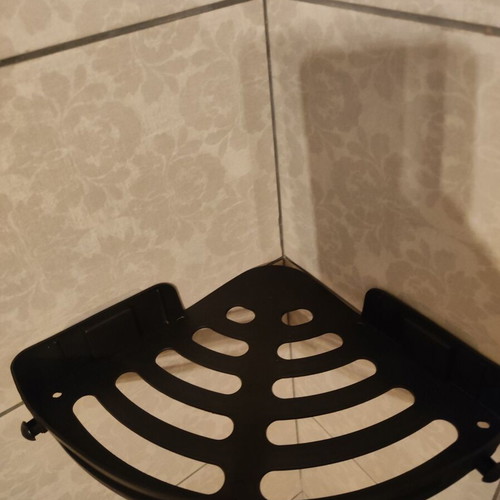 Black corner triangular shelf new without drilling