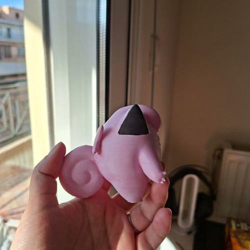 Clefairy 3D printed figure painted with acrylics like new