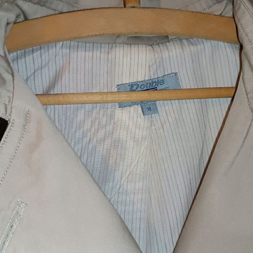 Double women's trench coat used, beige, size Medium