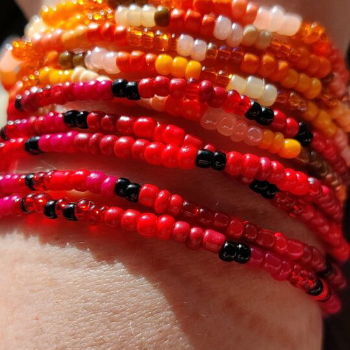 Colorful handmade bracelets 47cm length, new