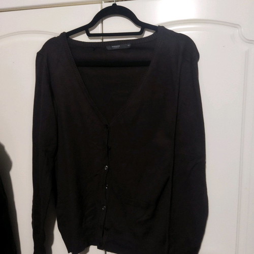 Magnum fine knit cardigan used, brown, size S