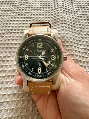 Stuhrling Tuskegee Skymaster 129B2 Automatic 46mm Aviator