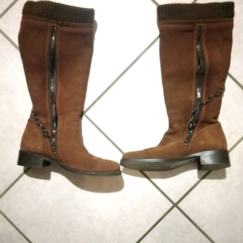 San Marina women's suede brown boots like new, size 38
