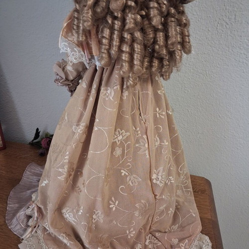 Vintage porcelain doll, 60 cm