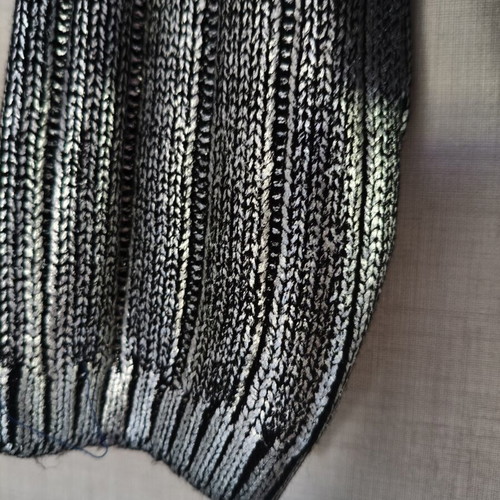 Only women's metallic sweater black and silver size S new