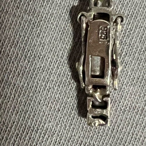 Silver 925 Riviera bracelet with stones used, needs minor repair