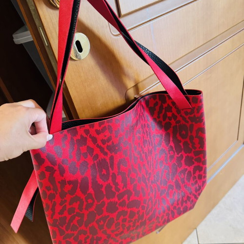 Tote bag Estée Lauder used, leopard print shoulder style
