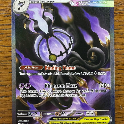 Mega Chandelure ex #115/084 Special Illustration Rare card new