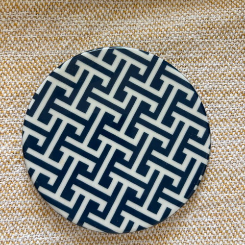 Porcelain coasters new, set of 4 with pads