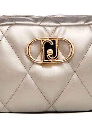 Liu Jo Tihlini crossbody bag like new, grey and gold