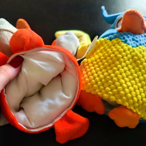 Stuffed toys for puppet theater like new, fox and owl