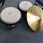 Tycoon Percussion Bongos Artist Series with Turkey Splash Cymbal 12" new