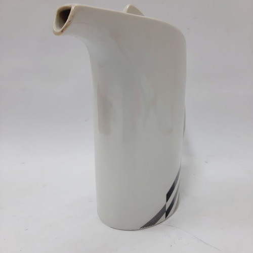 Vintage porcelain ewer from Razgrad 1970s like new, geometric design