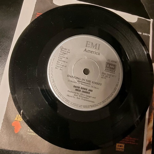 Dancing In The Street 7" single used, Greek edition 1985
