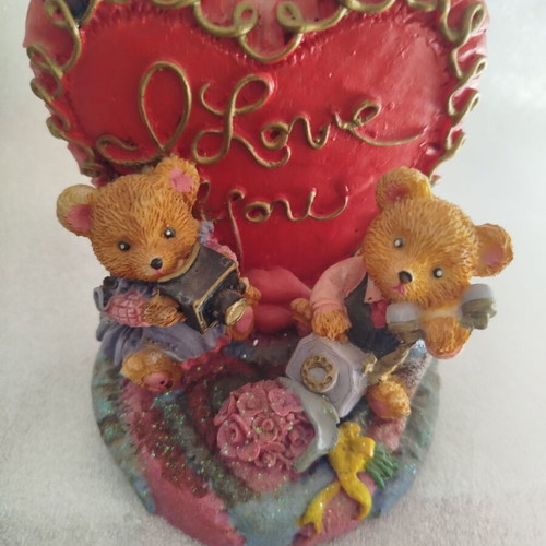 Vintage decorative figurine with bears used