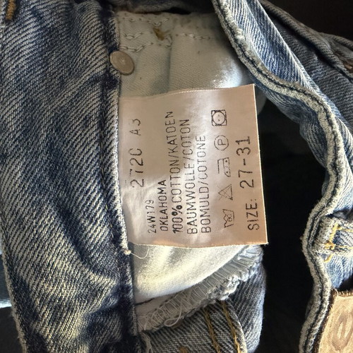 Lee vintage denim shorts high-waisted XS like new, light blue washed